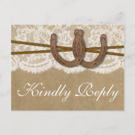 De Kraft, Lace & Horseshoe Collectie RSVP Uitnodiging Briefkaart