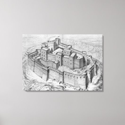 De Krak des Chevaliers, wederopbouw Canvas Afdruk (Voorkant)