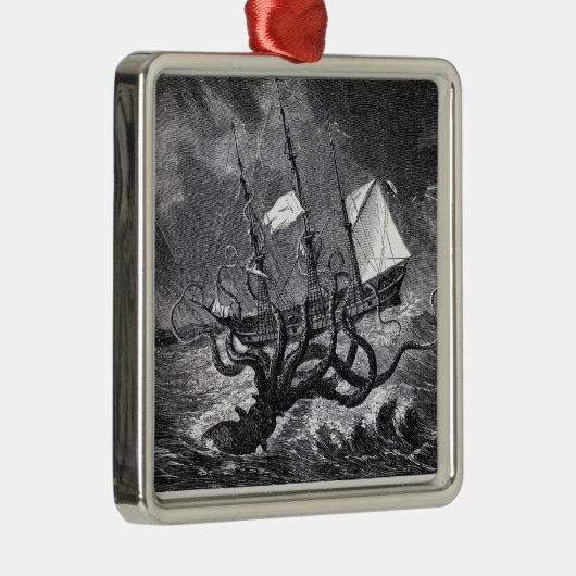 De Kraken Metalen Ornament (Rechts)