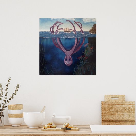 De Kraken Poster (Keuken)