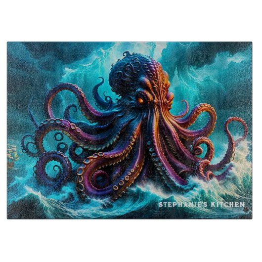 De Kraken Snijplank (Voorkant)