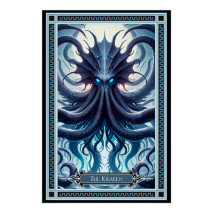 De Kraken Tarot Kaart Perfect Poster