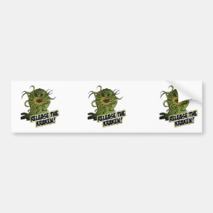 de kraken vrij bumpersticker