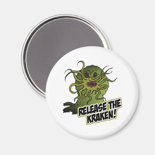 de kraken vrij magneet (Voorkant / Achterkant)