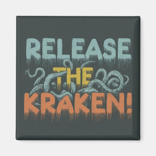 de kraken vrij magneet (Voorkant)