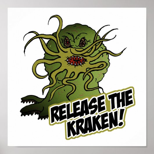 de kraken vrij poster (Voorkant)