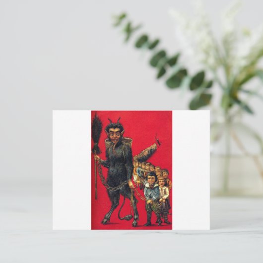 De Krampus Briefkaart (Staand voorkant)