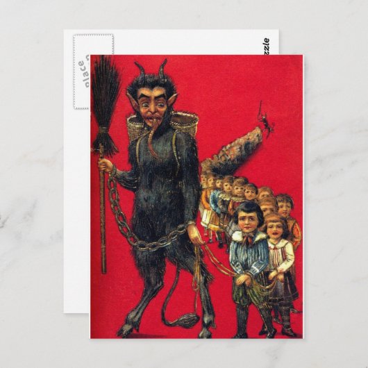 De Krampus Briefkaart (Voorkant / Achterkant)