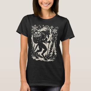 De Krampus Goth Kerstboom Krampus En Horror P T-shirt