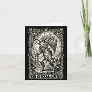 De Krampus Tarotkaart Goth Zwarte Heksenpyjama C Kaart