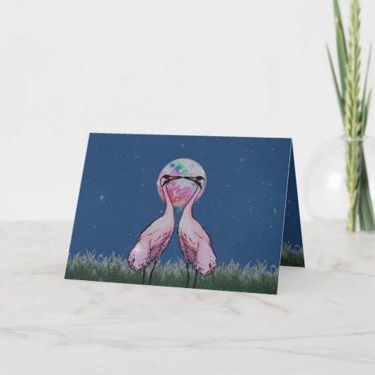 De Kranen van de liefde Feestdagen Kaart (Voorkant)