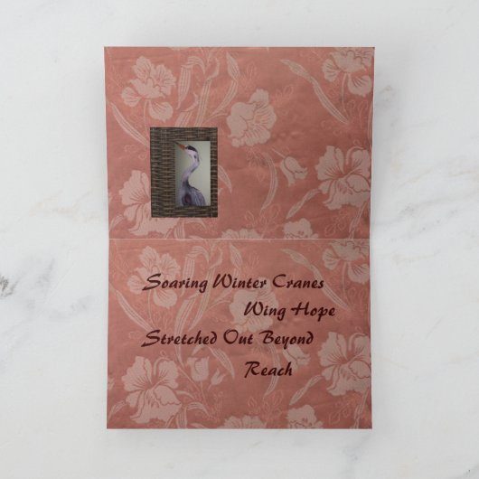 De Kranen van haiku's Kaart (Binnen)