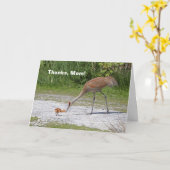 De Kranen van Sandhill van de Vogel van de moeder Kaart (Gele Bloem)