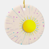 De krans van de liefde van de leraar keramisch ornament (Achterkant)