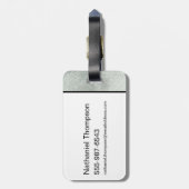 De krant Batman Silhouette Bagagelabel (Achterkant verticaal)