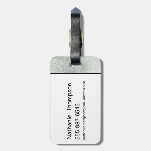 De krant Batman Silhouette Bagagelabel (Achterkant verticaal)