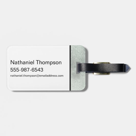 De krant Batman Silhouette Bagagelabel (Achterkant horizontaal)