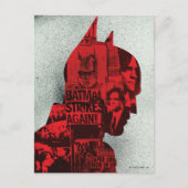 De krant Batman Silhouette Briefkaart (Voorkant)