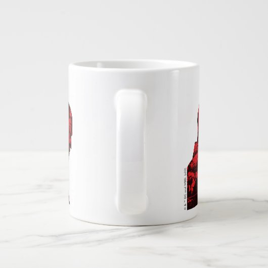 De krant Batman Silhouette Grote Koffiekop (Achterkant)