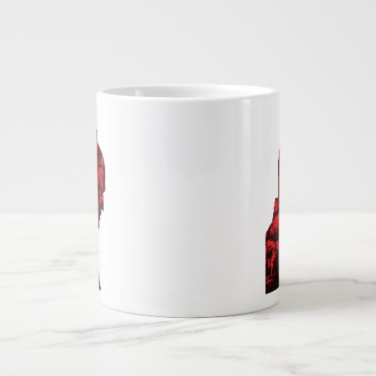 De krant Batman Silhouette Grote Koffiekop (Voorkant)