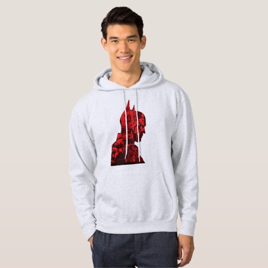 De krant Batman Silhouette Hoodie (Voorkant volledig)