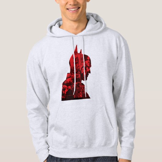 De krant Batman Silhouette Hoodie (Voorkant)
