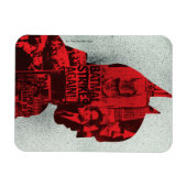 De krant Batman Silhouette Magneet (Horizontaal)