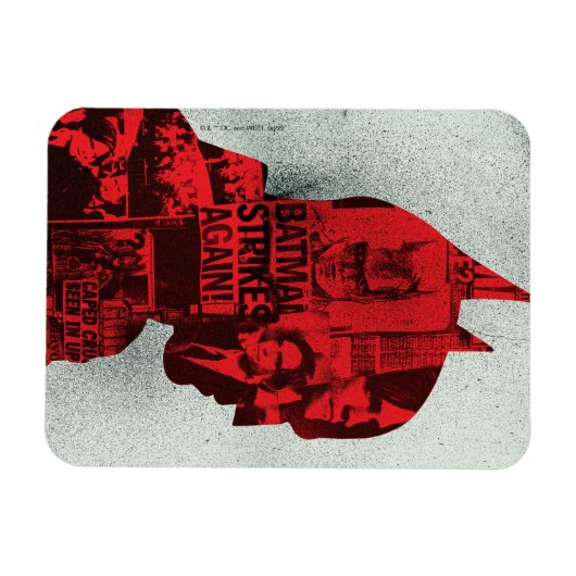 De krant Batman Silhouette Magneet (Horizontaal)