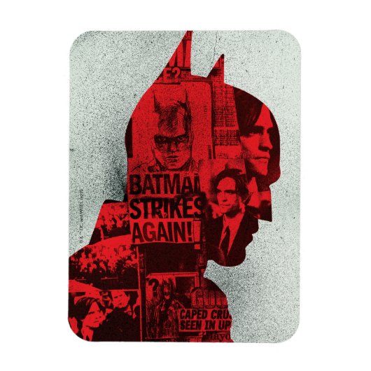 De krant Batman Silhouette Magneet (Verticaal)