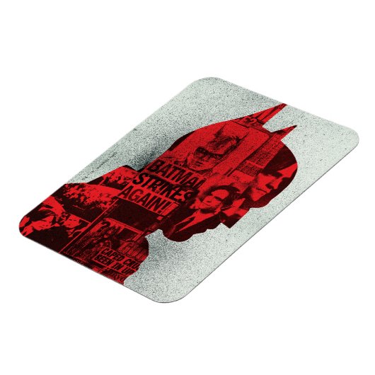 De krant Batman Silhouette Magneet (Linkerzijde)