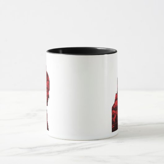 De krant Batman Silhouette Mok (Midden)