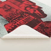 De krant Batman Silhouette Sherpa Deken (3/4)