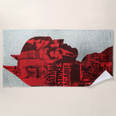 De krant Batman Silhouette Strandlaken (Voorkant)