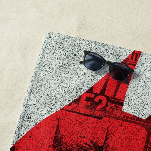 De krant Batman Silhouette Strandlaken (In situ)