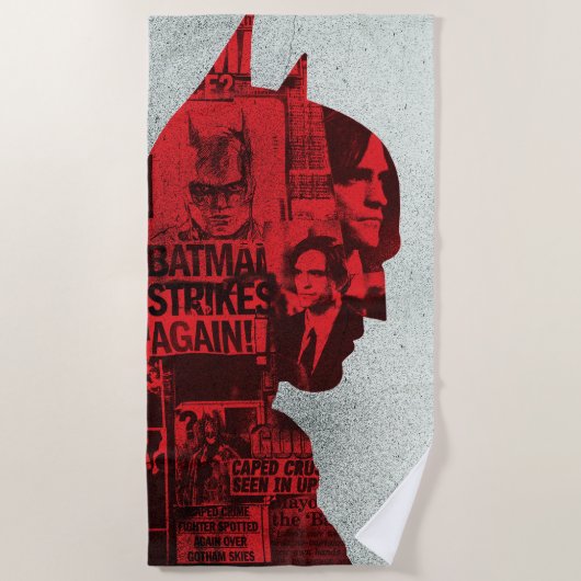 De krant Batman Silhouette Strandlaken (Voorkant)