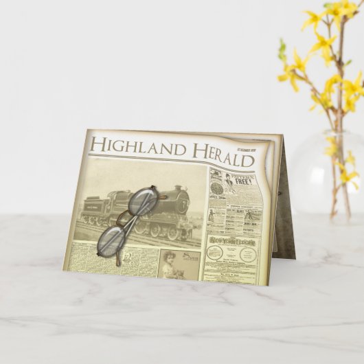 De krant Groeten en Notitiekaarten (Gele Bloem)