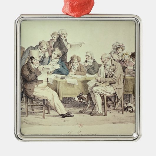 De krant metalen ornament (Voorkant)