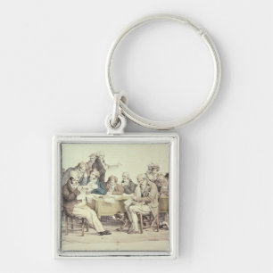 De krant sleutelhanger