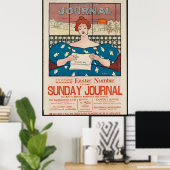 De krant Sunday Journal Poster (Thuiskantoor)