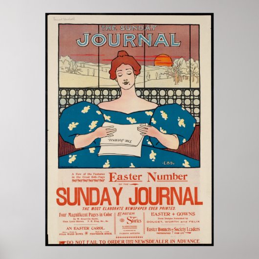 De krant Sunday Journal Poster (Voorkant)
