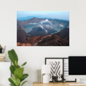 De krater van Rinjani Poster (Thuiskantoor)
