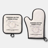 De krebs-cyclus Biochemiegeek Humor Ovenwant & Pannenlap Set (Voorkant)