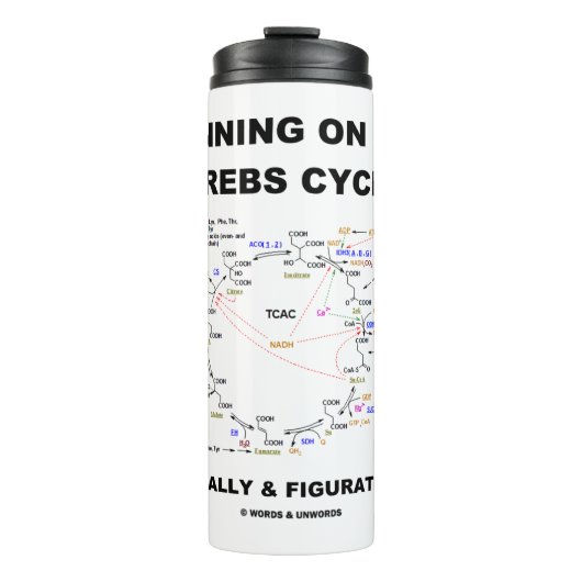 De krebs-cyclus Biochemiegeek Humor Thermosbeker (Voorkant)