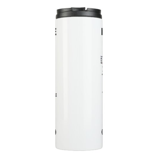 De krebs-cyclus Biochemiegeek Humor Thermosbeker (Achterkant)