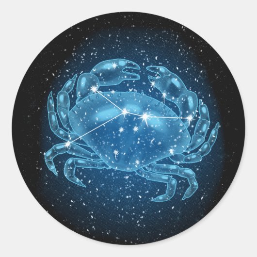 De Kreeftachtigste Sterren Ronde Sticker (Voorkant)