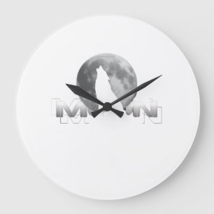 de kreet van de wolf onder de volle maan grote klok