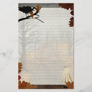 De kreten van de herfst - Geest gelinieerd brief s Briefpapier