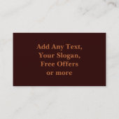 De kreuken van het mandje doen het met vezel - man visitekaartje (Achterkant)