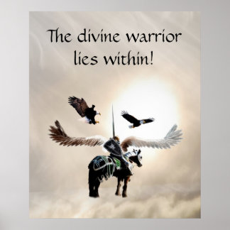 De krijger binnen poster