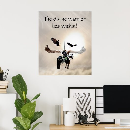 De krijger binnen poster (Thuiskantoor)